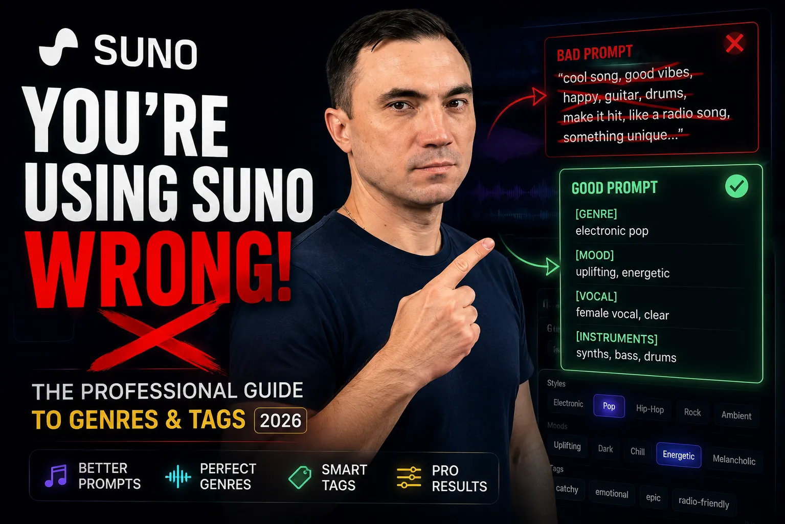 Suno AI: Complete Guide for Musicians — Genres, Tags & Prompts 2026